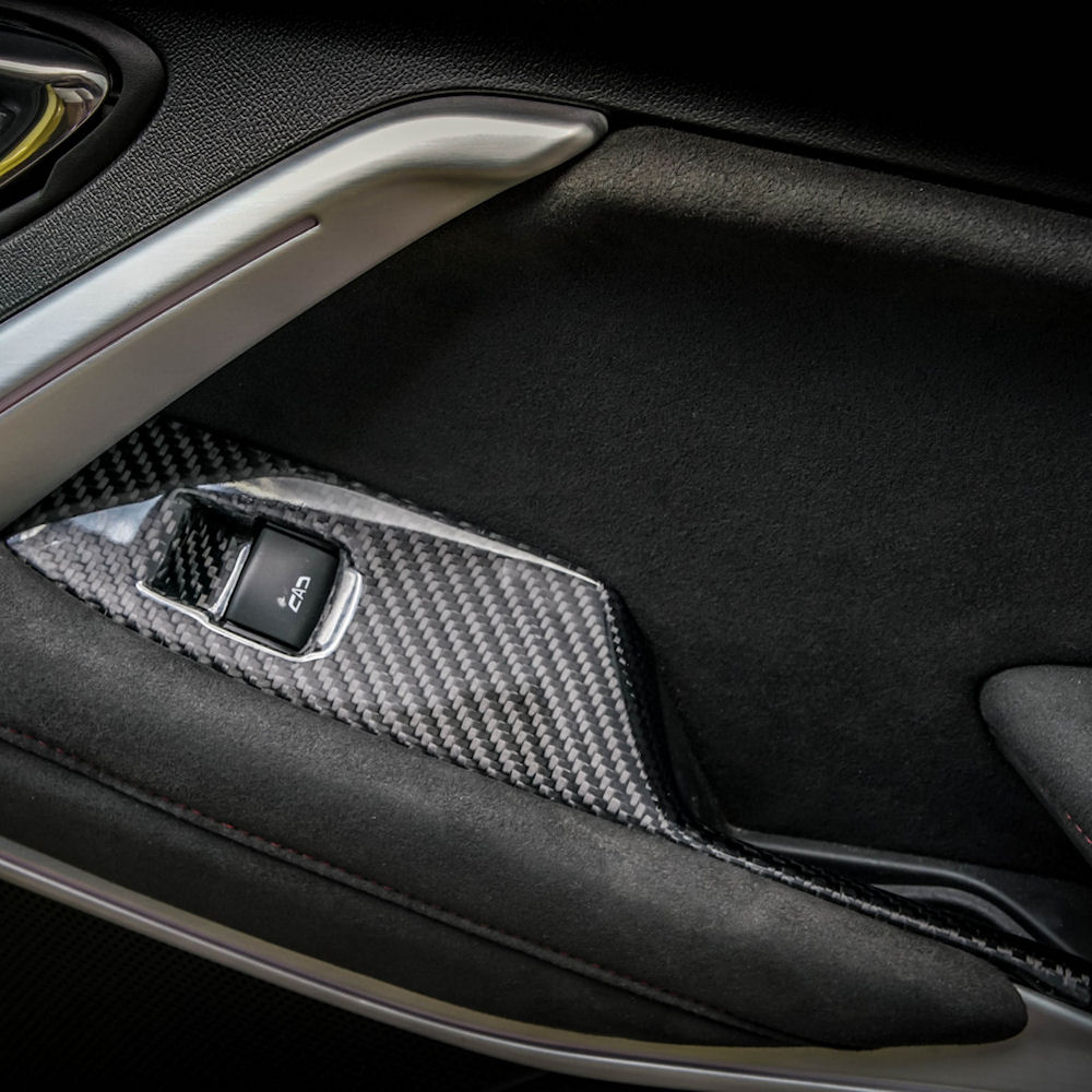 Window Switch Plate Trim (Carbon) 16-24 Chevy Camaro