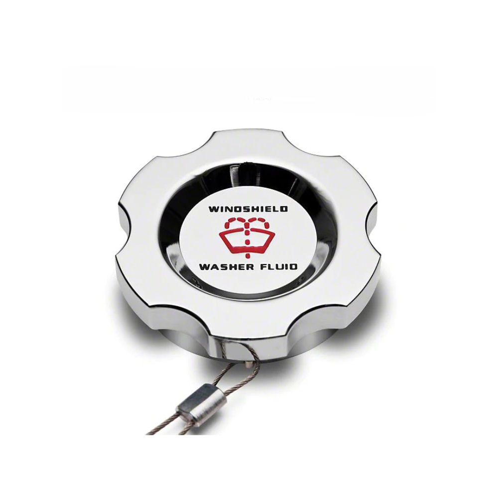 Wischwasser-Deckel Aluminium (Chrom) 10-14 Ford Mustang