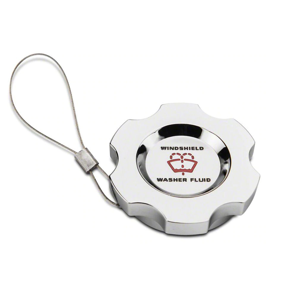 Wischwasser-Deckel Aluminium (Chrom) 15-23 Ford Mustang