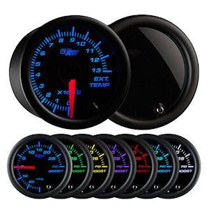 GlowShift Zusatzinstrument Temperatur Auspuff Celsius