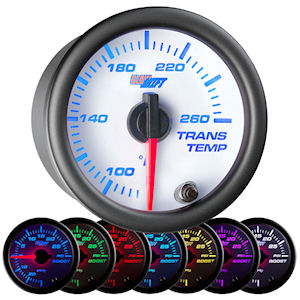 GlowShift Zusatzinstrument Getriebe�l-Temperatur weiss
