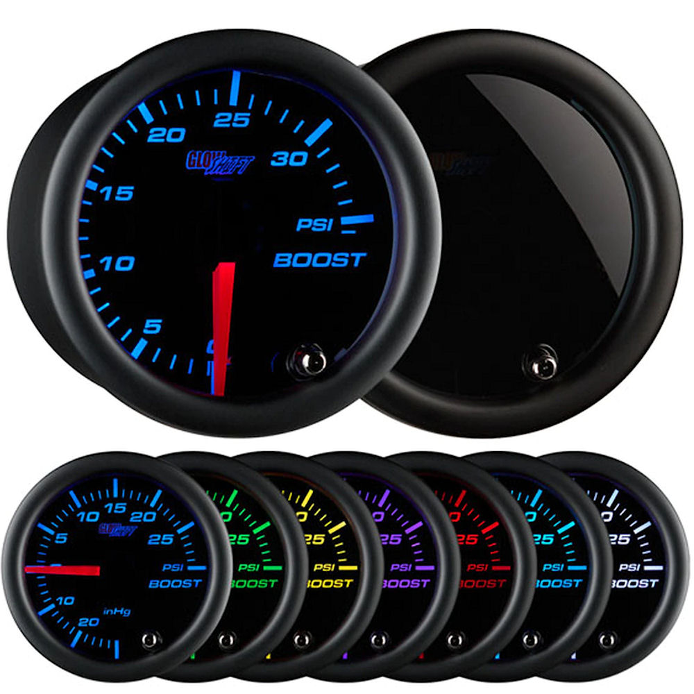Zusatzinstrument - Ladedruck-Anzeige 35PSI (schwarz)