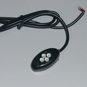 Gelbe 12V LED-Zusatzleuchte 45x15mm von Autolumination
