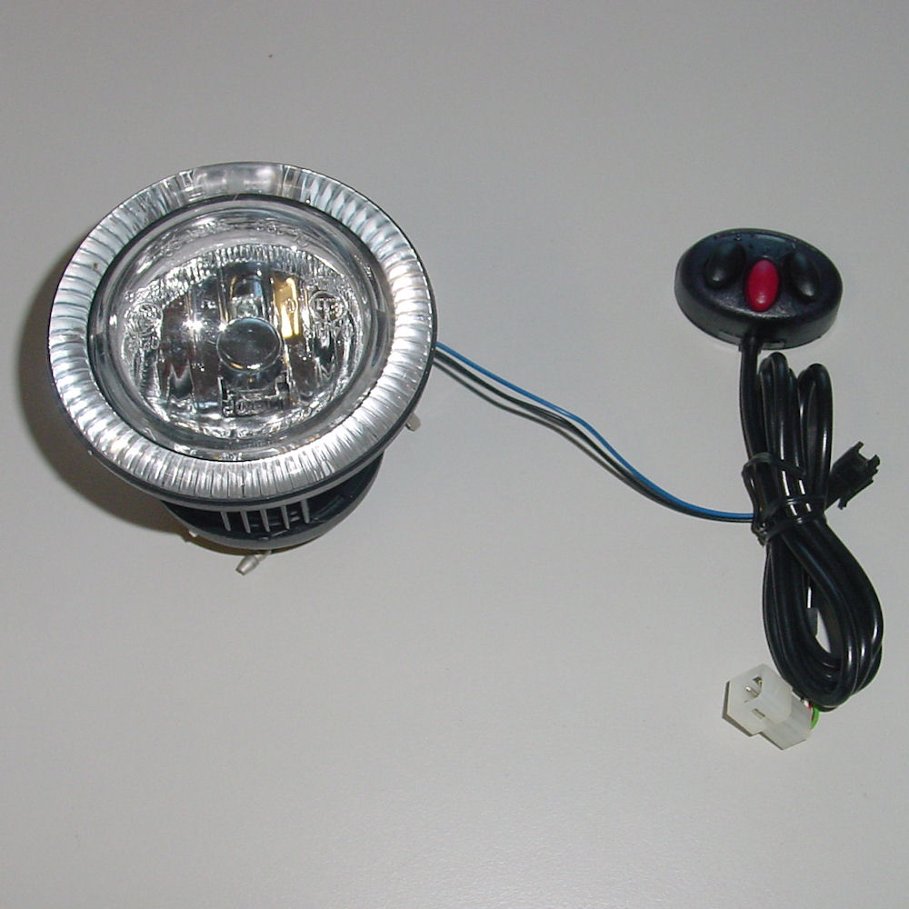 Zusatzscheinwerfer H3 55W LED Angel Eyes (weiss) 2x