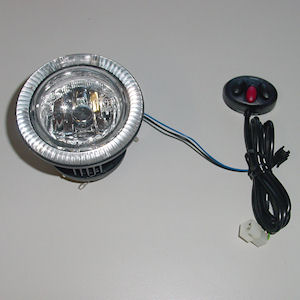 QuantiTec 12V Zusatzleuchten H3 + LED Angel Eyes (87mm)