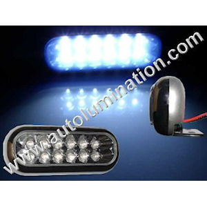 1x LED-Zusatzleuchte 108x45mm (12x 8mm LED, wei�) 12V