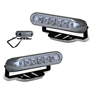 Wei�e 12V LED-Zusatzleuchten 100x20mm von CSL Auto